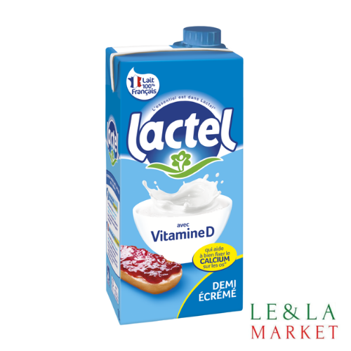 Lait demi-ecrémé Lactel 1L