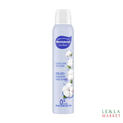 Déodorant spray Monsavon fleur de coton 200ml