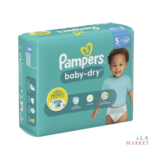 Couches Pampers baby-dry T5(11-16kg) x39