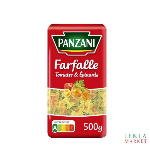 Pâtes farfalle tomates et épinards Panzani 500g
