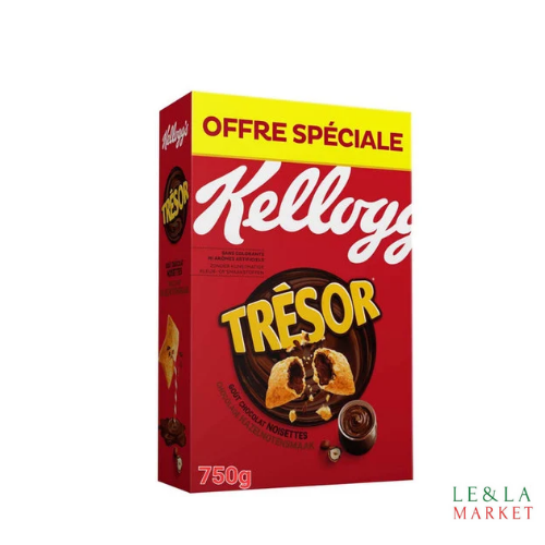 Céréales chocolat noisette Kellogg's Trésor 750g
