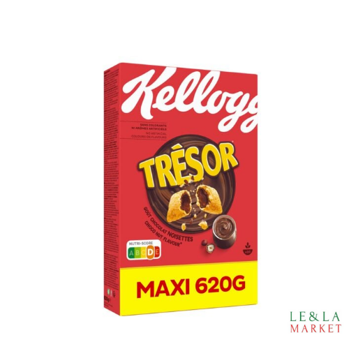 Céréales chocolat noisette Kellogg's Trésor 620g