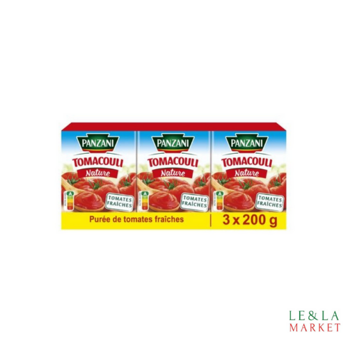 Sauce Tomacouli nature Panzani 3x200g