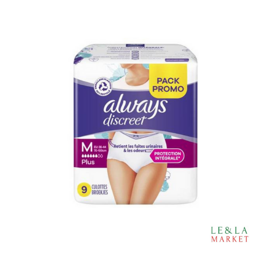 Always discreet Taille M x9