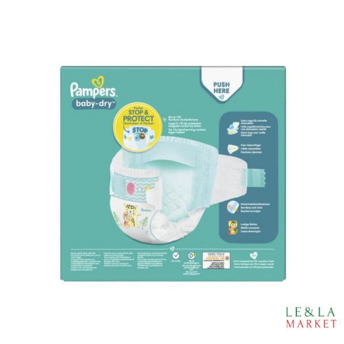 PAMPERS BABY-DRY T6 74 couches ( 13-18kg)