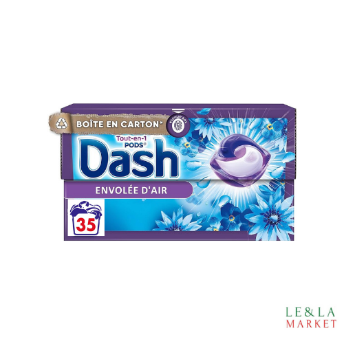 Lessive Dash envolée d'air Dash Tout-en 1 Pods 35 lavages