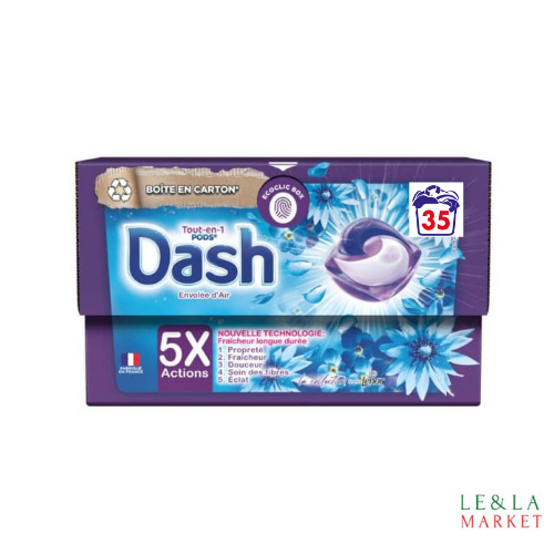 Lessive Dash envolée d'air Dash Tout-en 1 Pods 35 lavages