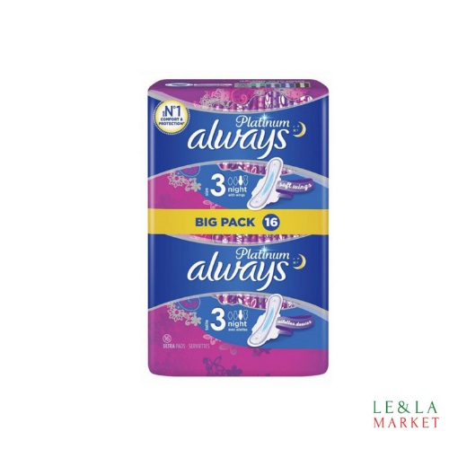 Serviettes hygiénique Always Platinium T3 x16