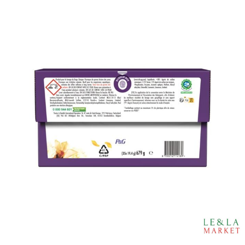 Lessives capsules Ambre & Orchidée Dash Tout-en-1 Pods 35 lavages