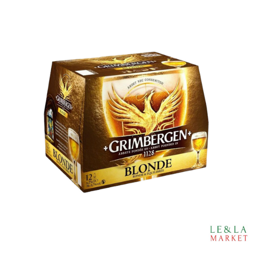 Bière blonde Grimbergen 6.7% Vol 12x25cl