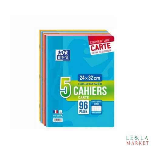 Cahiers Oxford lot de 5 cahiers 24x32cm
