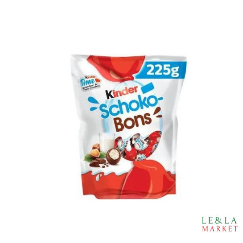 Bonbons chocolat au lait KINDER SCHOKO-BONS
200g