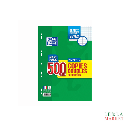 Copies doubles perforees 90g 21x29.7cm 500 pages