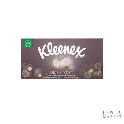 Boite de mouchoirs doux résistant ultra soft KLEENEX 64 mouchoirs