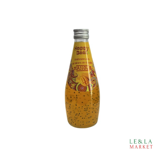 Boisson au jus de mangue et aux graines de basilic HAPPY BASIL
29cl
