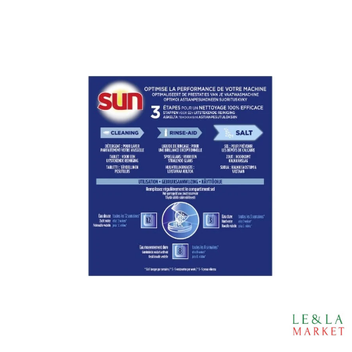 Sel régénérant lave vaisselle Sun 1Kg