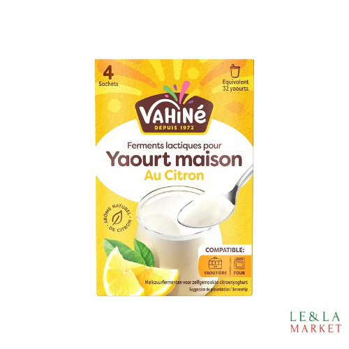 Ferments citron pour yaourt Vahiné 4x20g