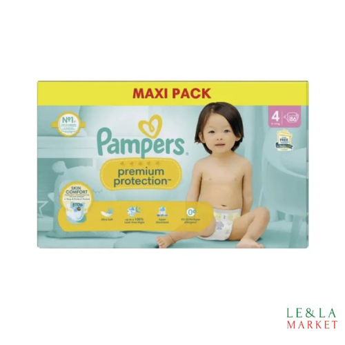 Pampers Protection Premium T4 86) couches (9-14kg