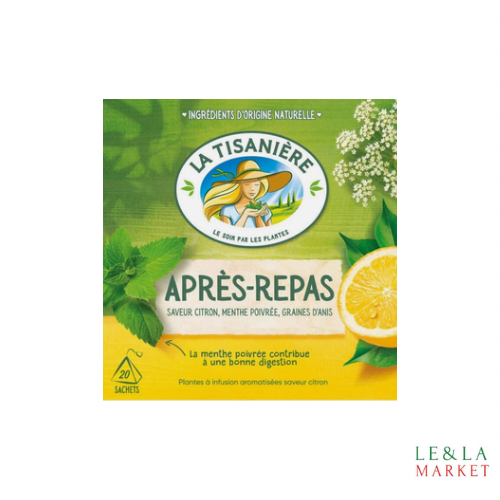 Infusion Après Repas Citron La Tisanière 20 sachets 30g