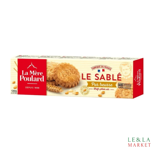 Biscuits sablés pur beurre au œufs plein air La Mère Poulard 125g