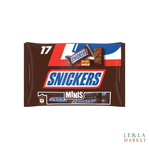 Mini barres chocolatées aux cacahuètes grillées et caramel Snickers 333g