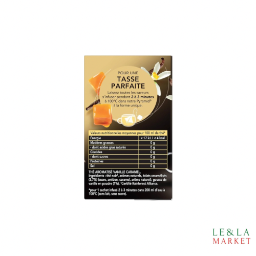 Thé Noir Caramel Vanille Lipton 20 sachets