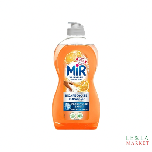 Liquide vaisselle bicarbonate et orange Mir 450ml