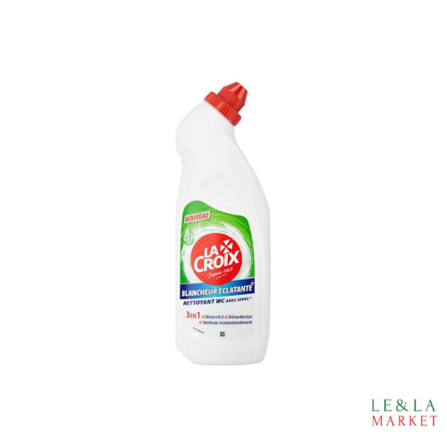 Gel WC blancheur éclatante 3 en 1 avec Javel La Croix 750 ml
