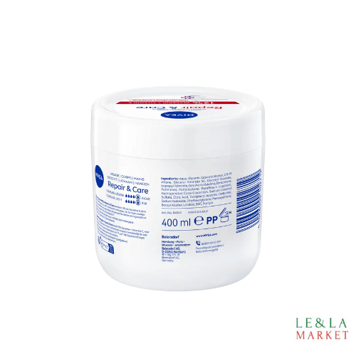 Crème Repair&Care peaux très sèches Nivea 400ml