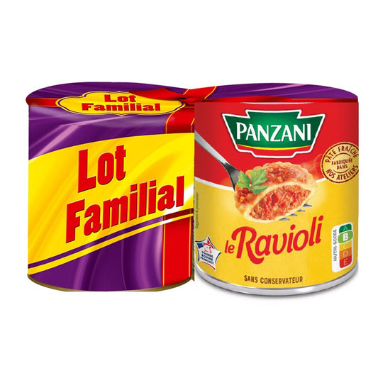 Ravioli sauce tomate Panzani 2x800g