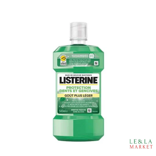 Bain bouche goût plus léger Listerine 500ml