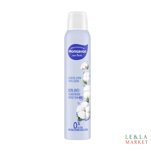 Déodorant spray Monsavon  fleur de coton 200ml