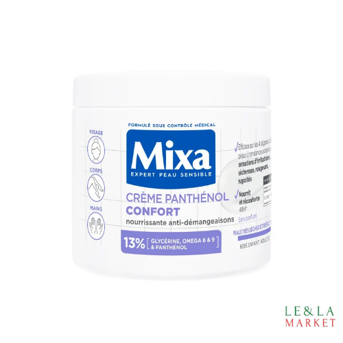 Crème panthénol confort Mixa 400ml