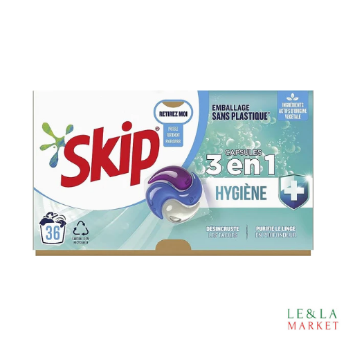 Lessive Skip 3en1 hygiène 36 lavages