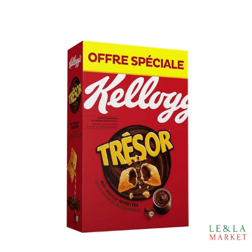 Céréales chocolat noisette  Kellogg's Trésor  620g