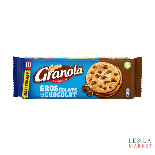 Biscuits cookies aux morceaux de chocolat Granola 276g  DLC (22-01-25)