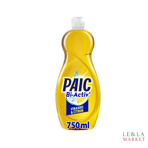 Liquide vaisselle vinaigre et citron Paic Bi-Activ' 750ml