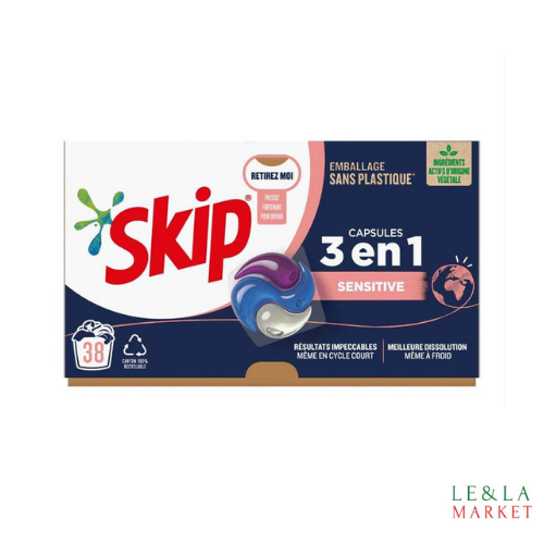 Lessive Skip sensitive 38 lavages