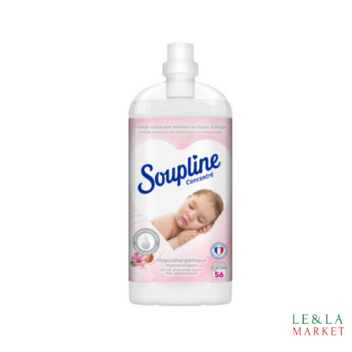 Adoucissant Soupline concentré hypoallergénique  56 lavages