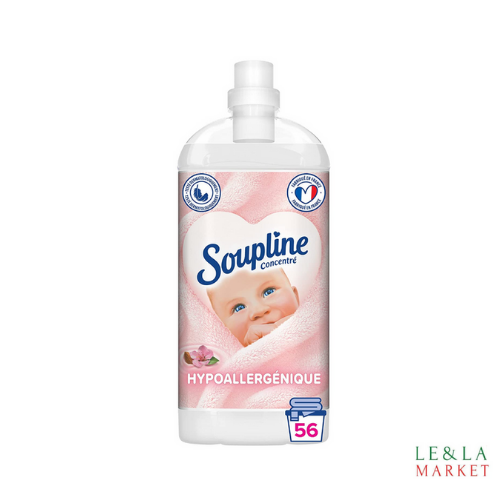 Adoucissant Soupline concentré hypoallergénique  56 lavages