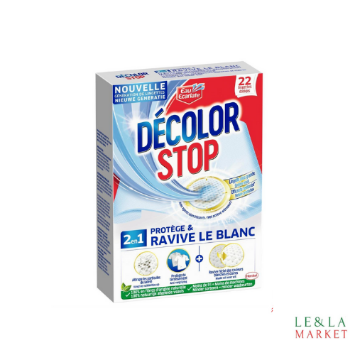 Lingettes détachante ravive le blanc Decolor stop