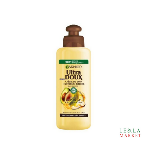 Crème de Soin Sans Rinçage à l'Huile d'Avocat et Beurre de Karité Garnier Ultra Doux Avocat et Beurre de Karité  200 ml