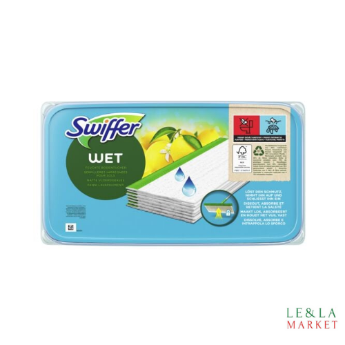 Lingettes humides attrape poussière Swiffer x10