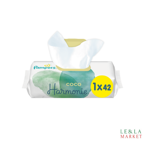 Lingettes Pampers harmonie coco x 44