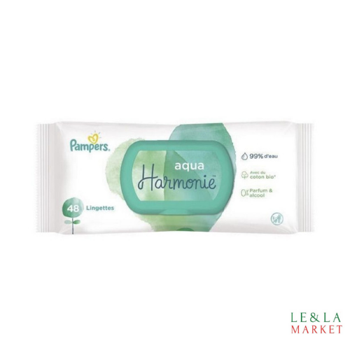 lingettes pampers harmonie x48