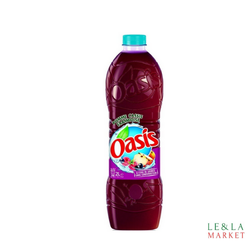 Boisson aux fruits saveur pomme cassis et framboise Oasis 2L