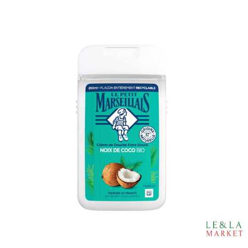 Crème de douche extra douce noix de coco bio Le Petit Marseillais 250ml