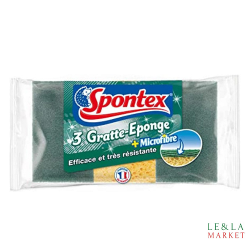 L'éponge  très vert Spontex  X3