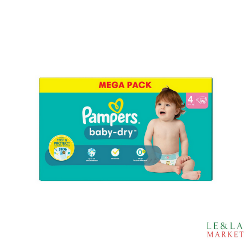 Couche Pampers baby-dry T4 (9-14kg)