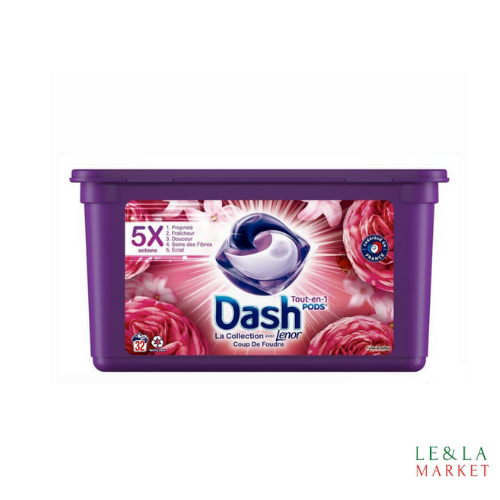 Lessive Dash  Coup De Foudre 32 lavages